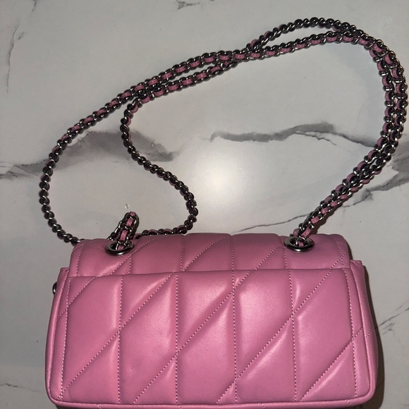 Pink Quilted Coach Tabby 20 - Picture 2 of 3